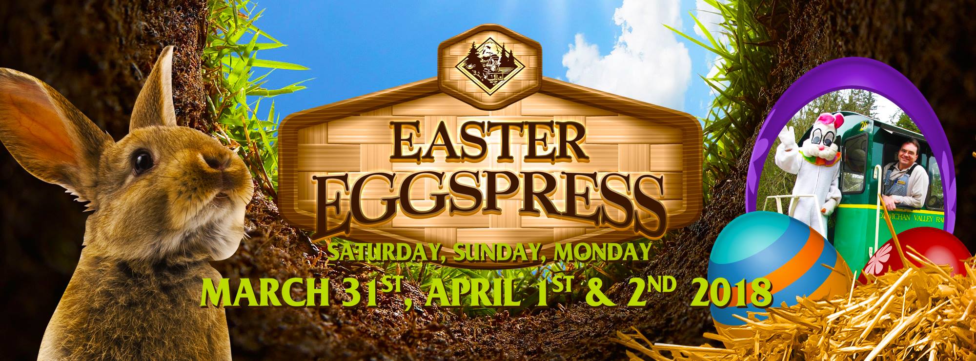 Poster for Easter Train ride dubbed the Easter Express.